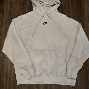 Nike Men's White Hoodie